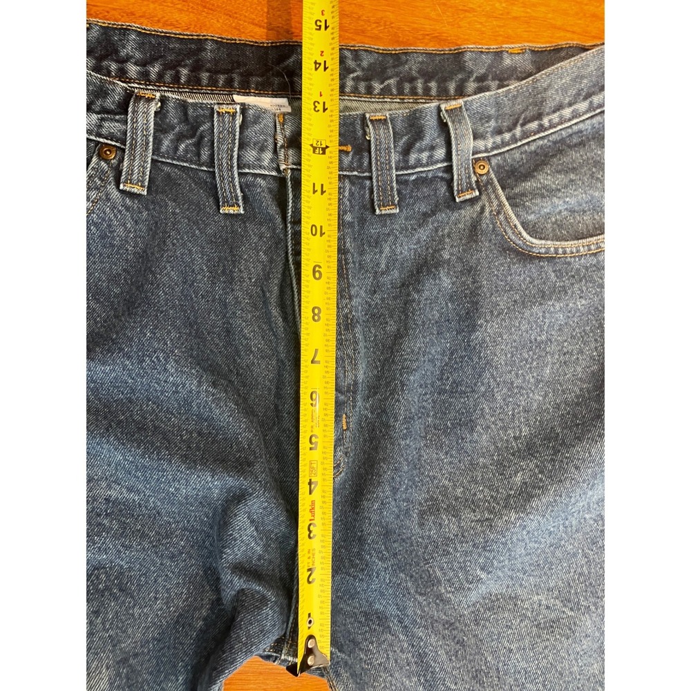 Carhartt B460-DVB 42x30 (44x30tag) Mens Relaxed Denim Jeans Dark Vintage Blue - Picture 7 of 9